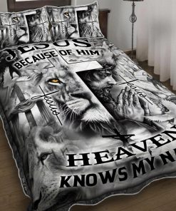 Jesus Because Of You Heaven Knows My Name Quilt Bedding Set -UXGO05-BD