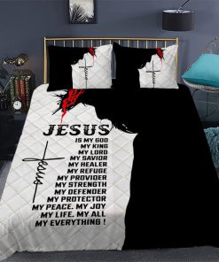 Christian Jesus Quilt Bedding Set UXGO45BD
