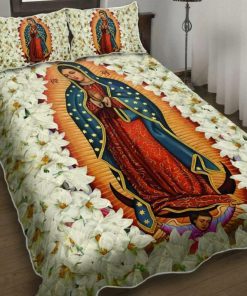 Virgin Mary Our Lady Of Guadalupe Quilt Bedding Set UXGO12BD