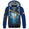 GOD NTD-0911-G-02 Premium Heavy Fleece Zip Hoodie