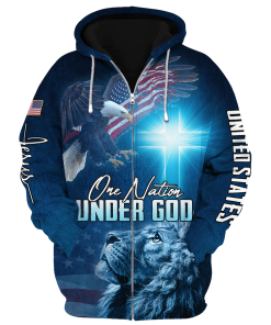 GOD HLT-0107-G-02 Premium Microfleece Zip Hoodie