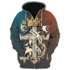 GOD HLT-2806-G-02 Premium Microfleece Zip Hoodie