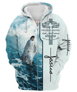 GOD HLT-2512-G-01 Premium Microfleece Zip Hoodie