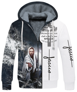 GOD HLT-1201-G-01 Premium Heavy Fleece Zip Hoodie