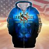 GOD NTD-1611-G-02 Premium Microfleece Zip Hoodie