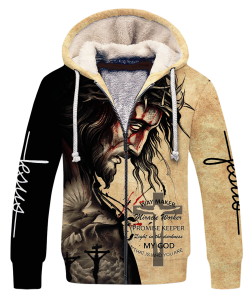 GOD NTD-1611-G-02 Premium Heavy Fleece Zip Hoodie