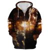 GOD TQTGO121 Premium Microfleece Zip Hoodie