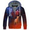 GOD TQTGO121 Premium Heavy Fleece Zip Hoodie