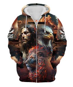 GOD NVGO107 Premium Microfleece Zip Hoodie