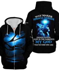 GOD NVGO121 Premium Microfleece Zip Hoodie