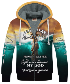 GOD LTGO282 Premium Heavy Fleece Zip Hoodie