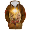 GOD NVGO121 Premium Microfleece Zip Hoodie