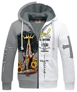 GOD LTGO392 Premium Heavy Fleece Zip Hoodie