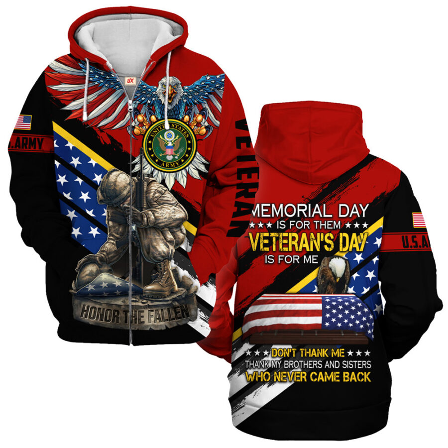 VETERAN UXVET53A-AM Premium Microfleece Zip Hoodie – UX Jesus