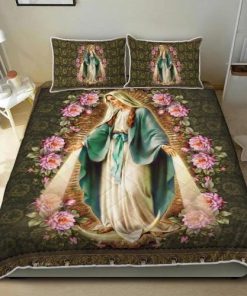 Our Lady Immaculate Conception of Mary Quilt Bedding Set UXGO27BD