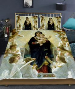 Our Lady Virgin Mary And Baby Jesus Quilt Bedding Set UXGO28BD
