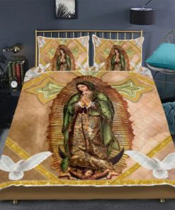 Virgin of Guadalupe Quilt Bedding Set UXGO58BD