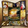 Jesus Saves Im just A Nurse Lending My Hand Quilt Blanket