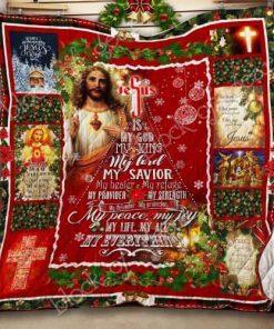 Jesus Is My God My King  Christmas Quilt