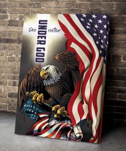God Bless America - Unique Eagle Christian Canvas AA75
