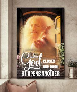 When One Door Closes Another Opens - Special Jesus Canvas AQ74