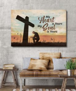 Special Cross Canvas - My Heart Belongs To God NUHN80