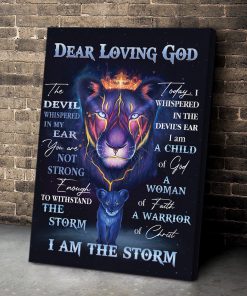 Dear Loving God - Lion Canvas HIQ07