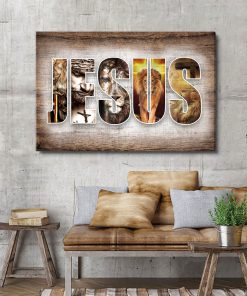 Believe In God - Jesus And Lion Canvas UXGO09-CV