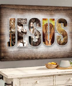 Believe In God - Jesus And Lion Canvas UXGO09-CV