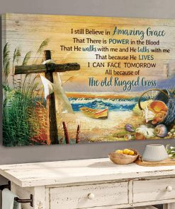 Jesuspirit  I Can Do All Things Through Christ Who Strengthens Me  Philippians 413  Lion And Cross Canvas HN134