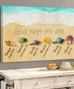 God Says You Are Lovely - Beautiful Christian Canvas HHN278