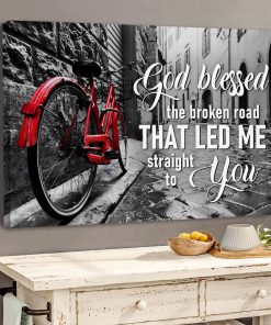 God Blessed The Broken Road - Special Jesus Canvas HHN290