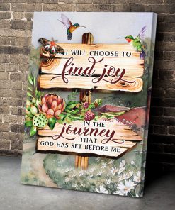 I Will Choose To Find Joy In The Journey - Stunning Christian Canvas AM265