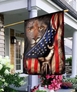 Lion And American Flag H02