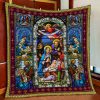 God Lord Jesus Christian Psalm 91 Quilt Blanket