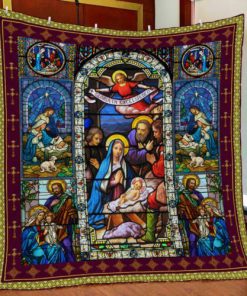 Jesus  Mary Reign In Our Hearts Quilt