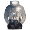 Durable Microfleece Hoodie Jesus Faith Over Fear for Men and Women