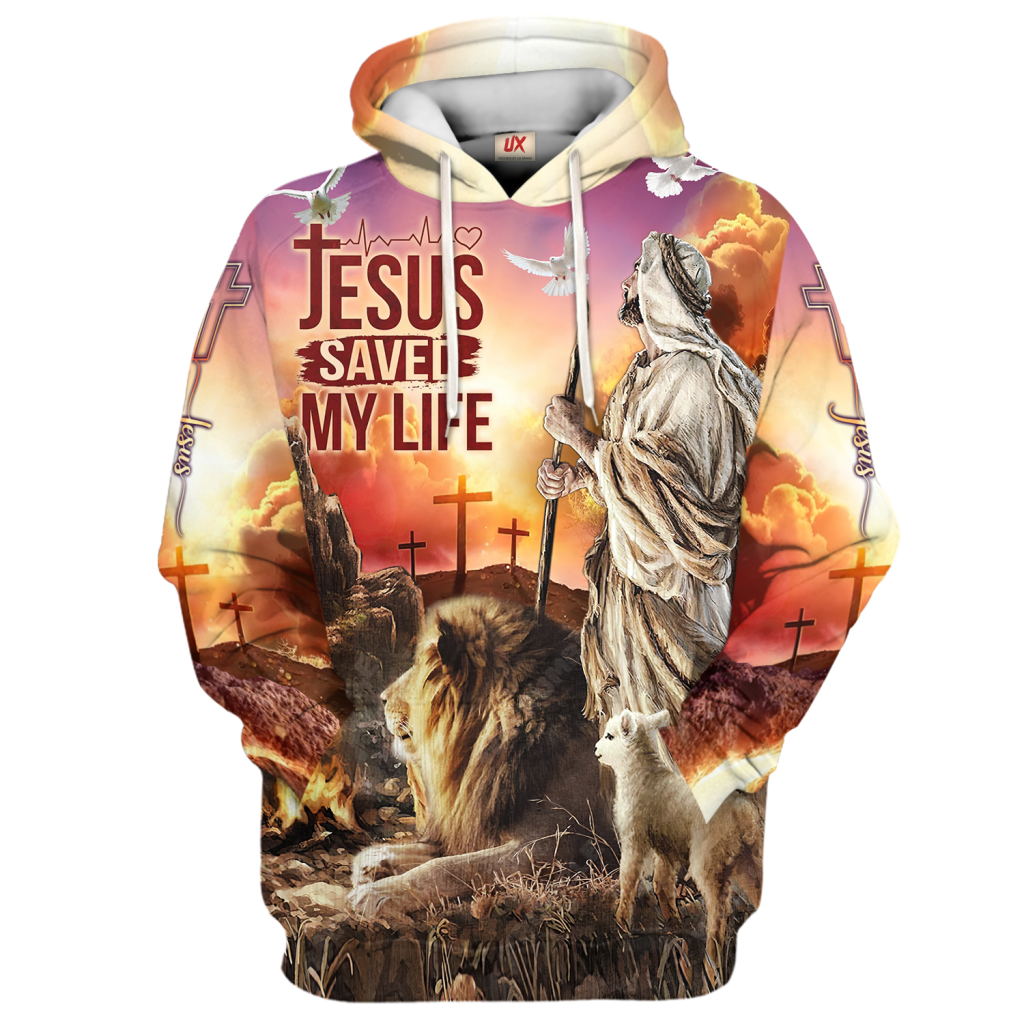 Christian Testimony Hoodie Jesus Saved My Life