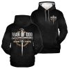 Man of God Husband Dad Papa Christian Hoodie Front View