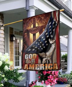 Proud To Be American Blessed To Be A Christian Flag