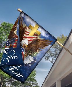 Unique Eagle And American Flag - Faith Over Fear H01