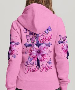 He Is My God And I Trust Him Premium Microfleece Hoodie/Zip Hoodie - For Men and Women