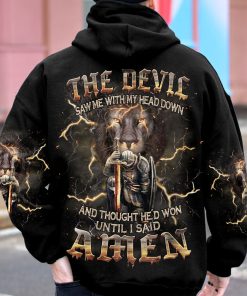 The Devil Saw Me With My Head Down Premium Microfleece Hoodie/Zip Hoodie - For Men and Women