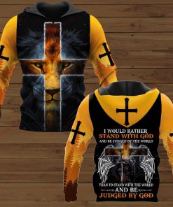 I Would Rather Stand With God And Be Judged By The World Than To Stand With The World And Be Judged By God Microflecee Hoodie/Zip Hoodie - For Men and Women