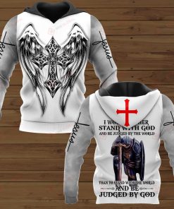 I Would Rather Stand With God And Be Judged By The World Than To Stand With The World And Be Judged By God Microflecee Hoodie/Zip Hoodie - For Men and Women