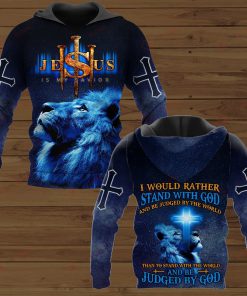 I Would Rather Stand With God And Be Judged By The World Than To Stand With The World And Be Judged By God Microflecee Hoodie/Zip Hoodie - For Men and Women