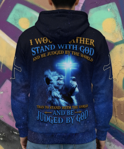 I Would Rather Stand With GOD And Be Judged By The World Than To Stand With The World And Be Judged By God  Microflecee Hoodie/Zip Hoodie - For Men and Women