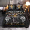 I would rather stand with God and be judged by the world than stand with the world and be judged by God Premium Quilt bedding set