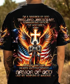 I'm A Warrior Of God Men's All Over Print Shirt
