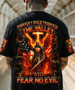 I Will Fear No Evil Warrior Men's All Over Print Shirt